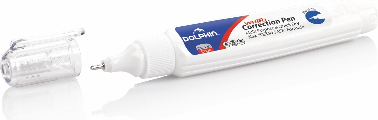 Корректор ручка DOLPHIN, 8 ml  (24 шт/уп)